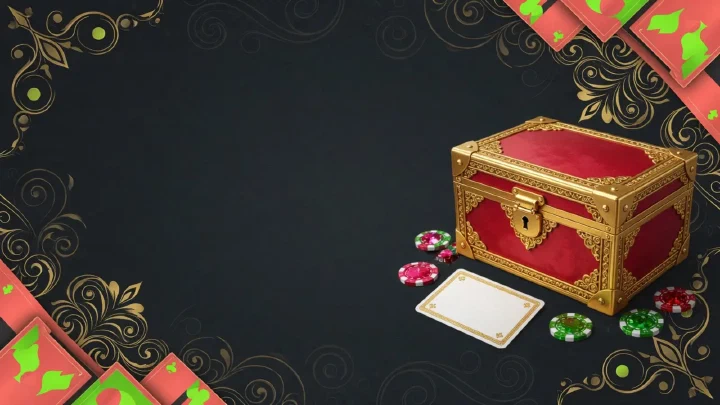 Illustriertes Bonusmotiv mit goldenen Spielelementen